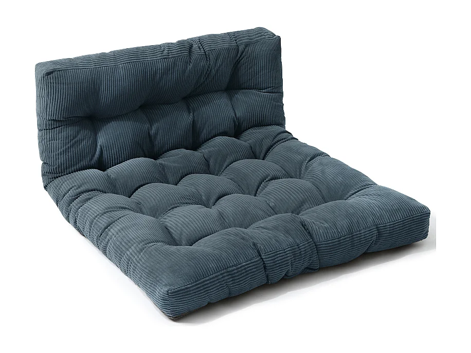 Matelas futon 140x190 cm bleu foncé