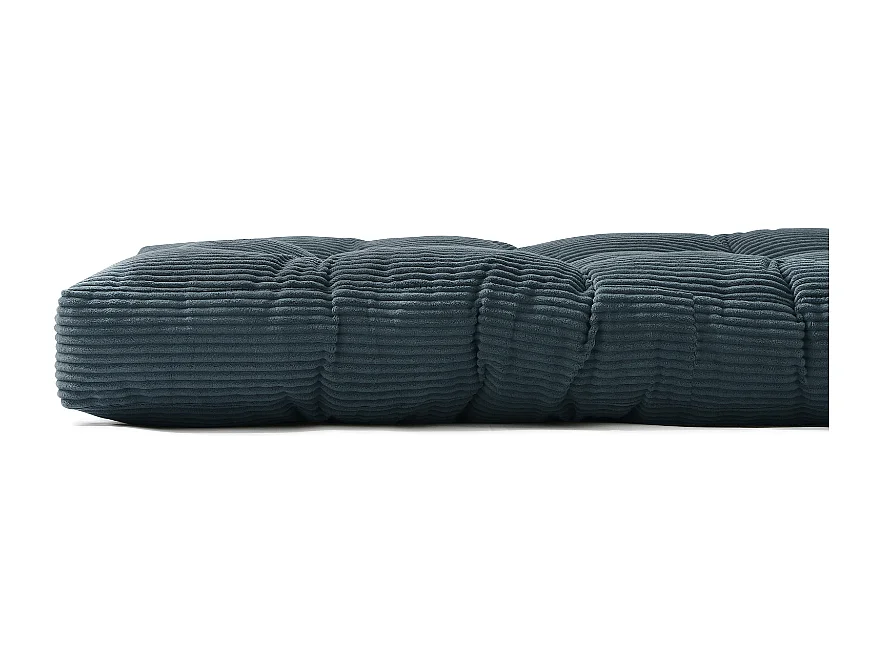 Matelas futon 140x190 cm bleu foncé