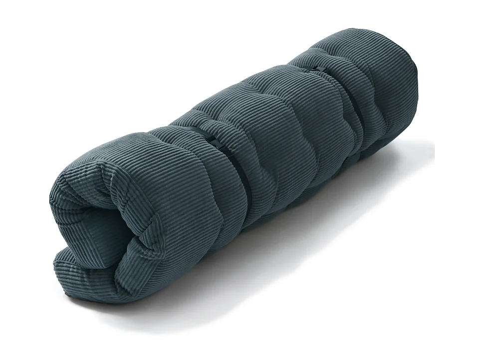 Matelas futon 140x190 cm bleu foncé