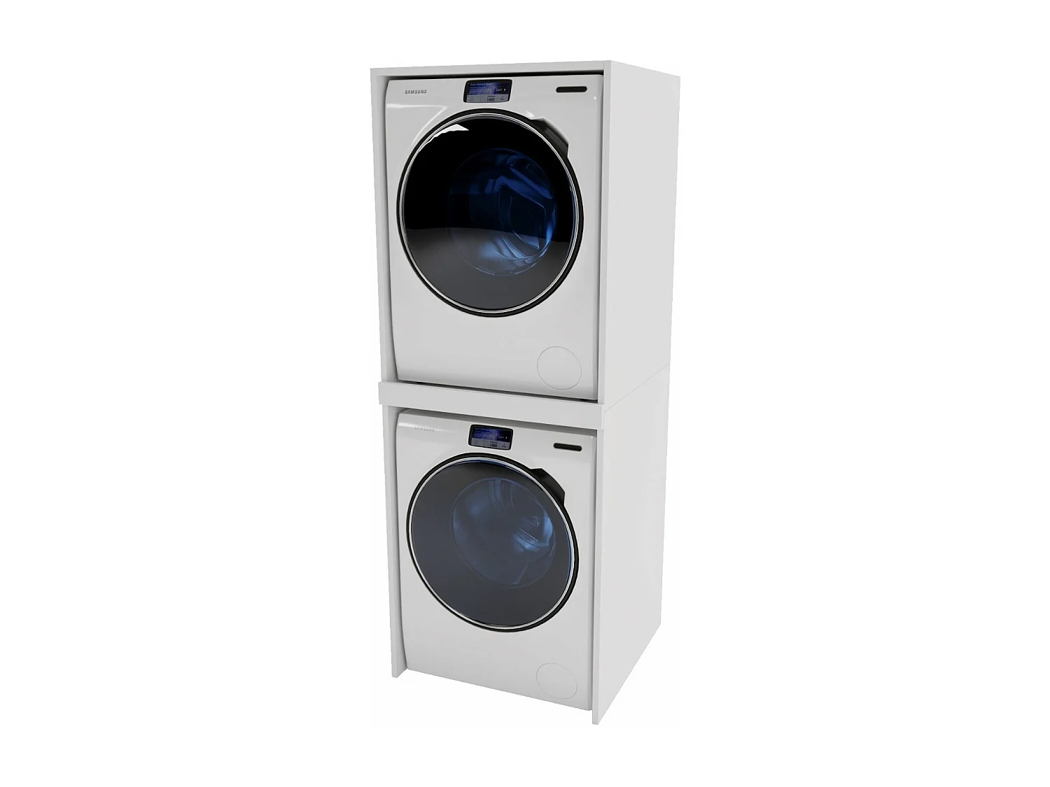 Waschmaschinenschrank geeignet für Waschmaschine & Wäschetrockner 66x180x51cm