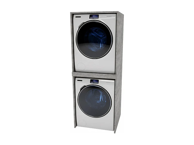 Waschmaschinenschrank geeignet für Waschmaschine & Wäschetrockner 66x180x65cm