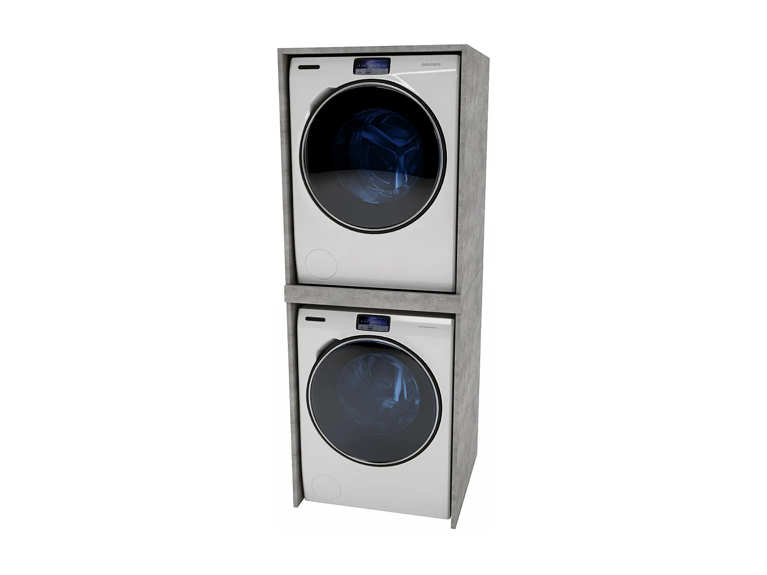 Waschmaschinenschrank geeignet für Waschmaschine & Wäschetrockner 66x180x65cm