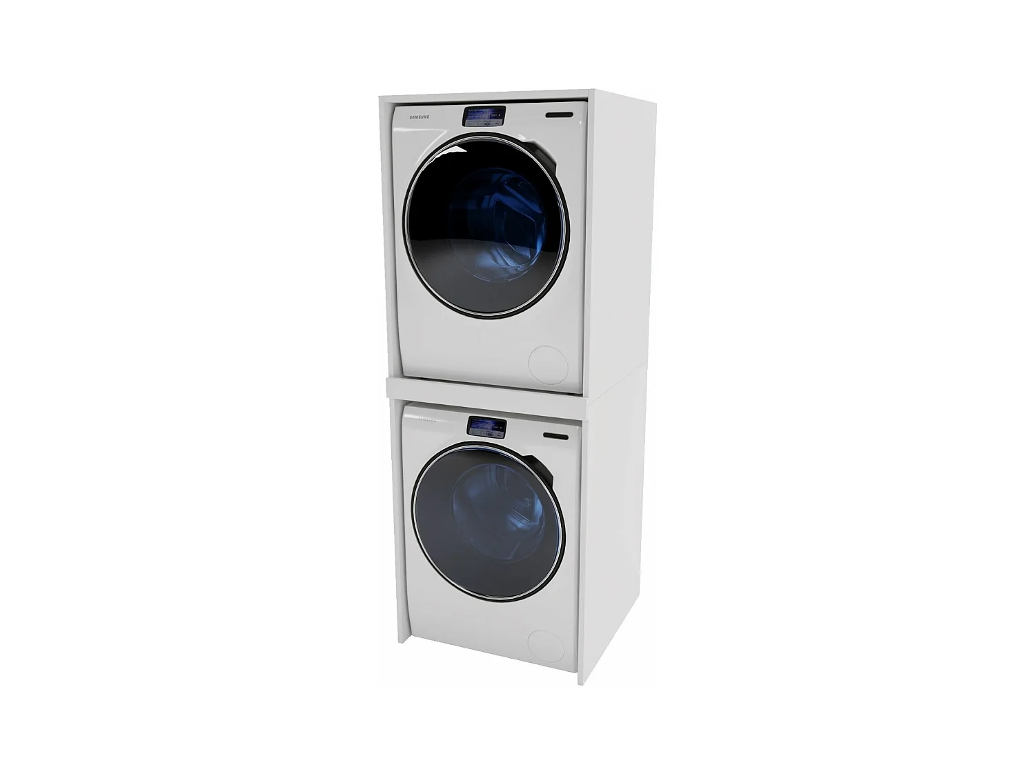 Waschmaschinenschrank geeignet für Waschmaschine & Wäschetrockner 66x180x65cm