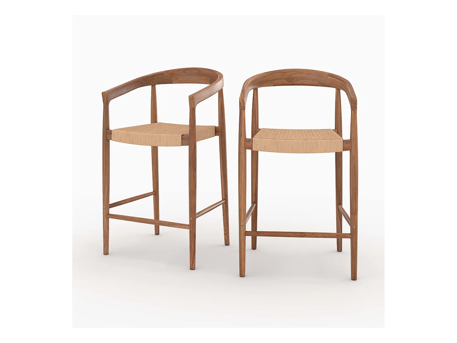 Lot de 2 chaises pour îlot central 65 cm - Bali