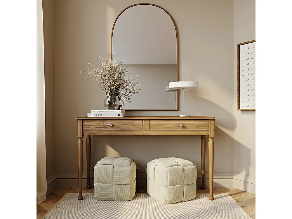 Quadratischer Pouf mit Kord-Bezug - Modernes Design - Cube