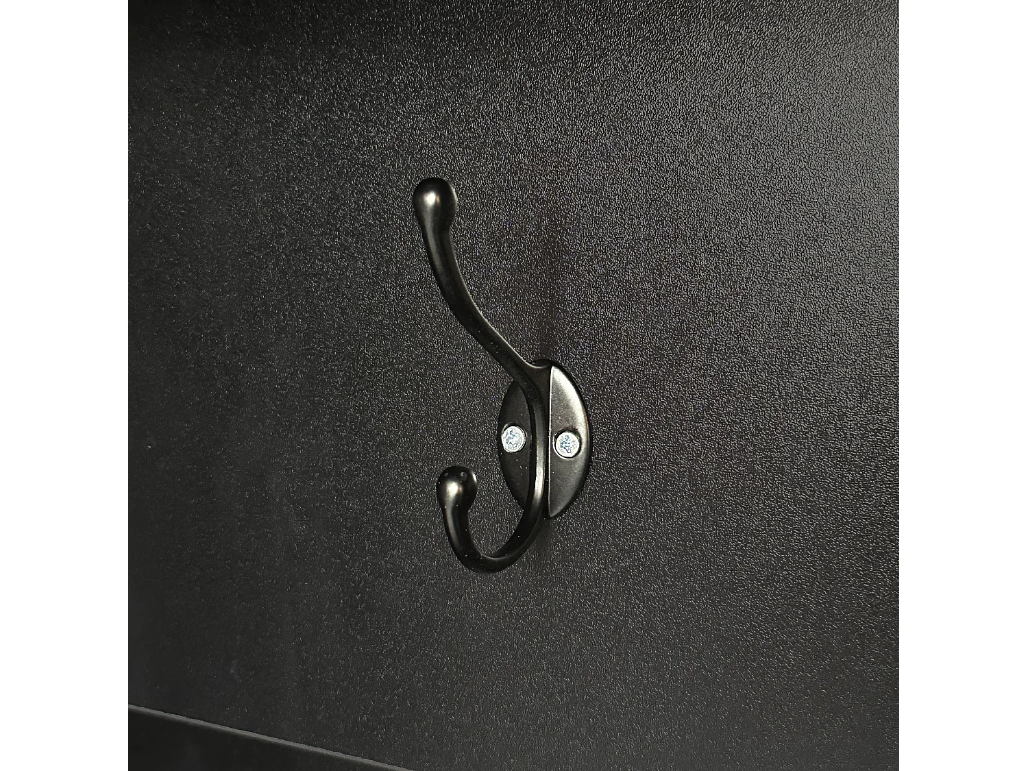 Schoenenkast met bank, 2 schoenenplanken en kapstok - 120 x 40 x 190 cm - Spaanplaat - Zwart