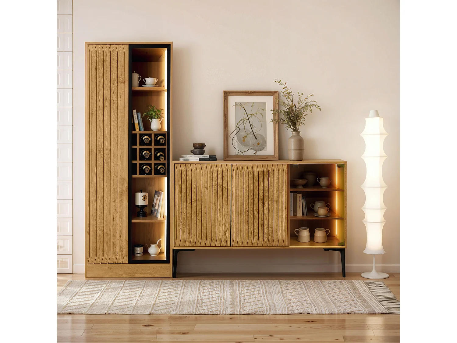 tafelservice beige Karaca Earth Collection Aria 55-teiliges für 12 Personen Farbe:Kupfer Verlauf