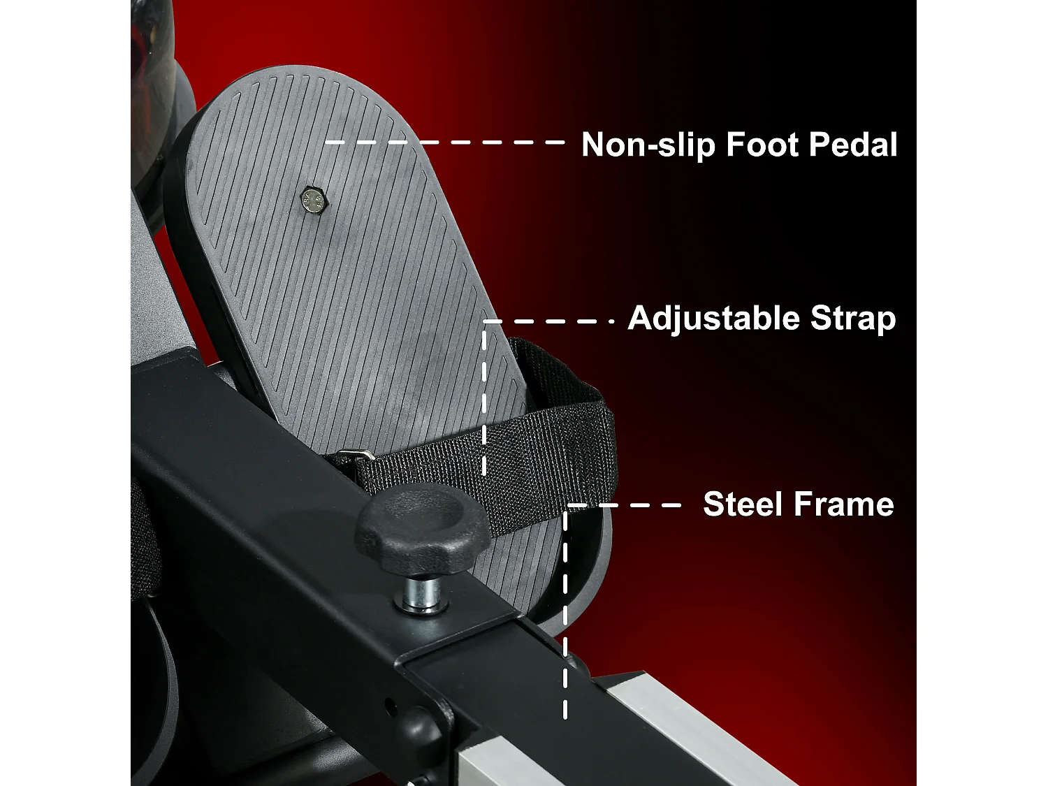 Rameur à eau rameur pliable 6 niveaux de résistance écran LCD multifonction noir