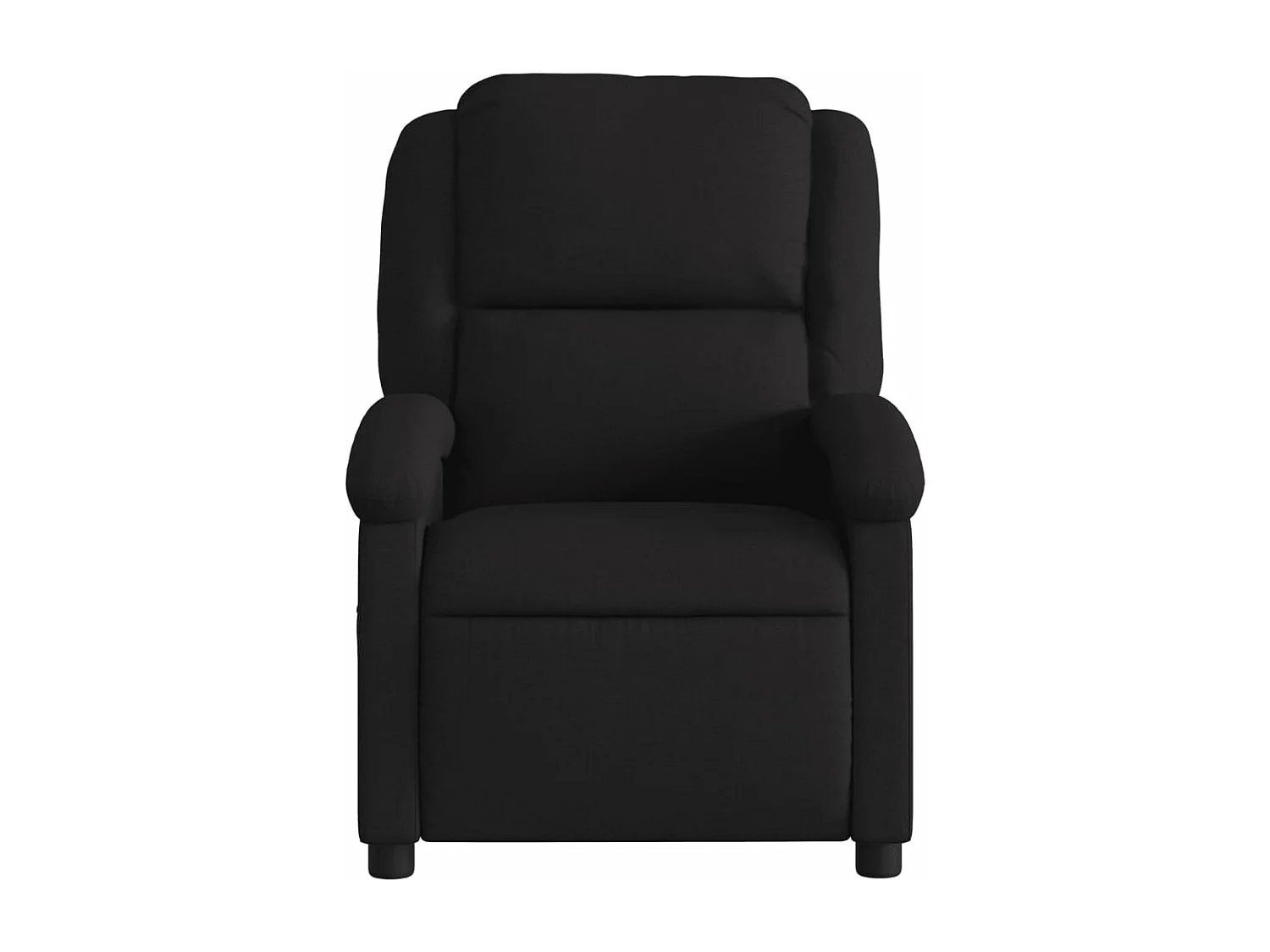 Fauteuil massant inclinable électrique Noir Tissu