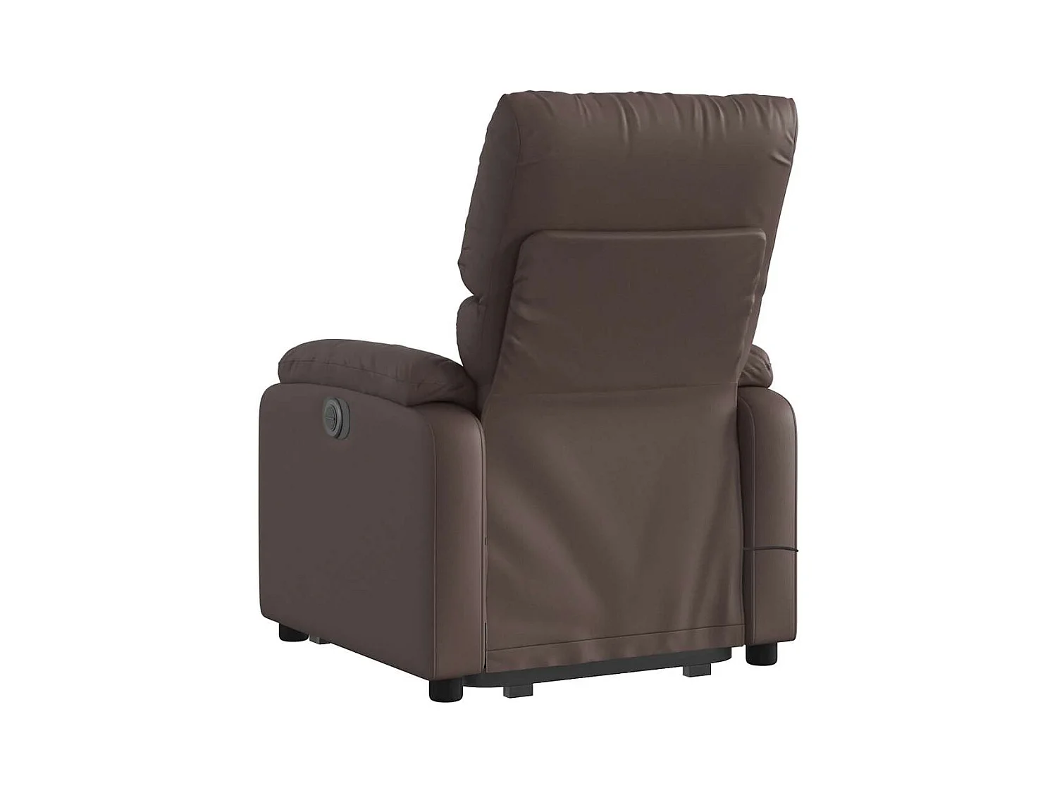 Fauteuil inclinable massant électrique marron similicuir