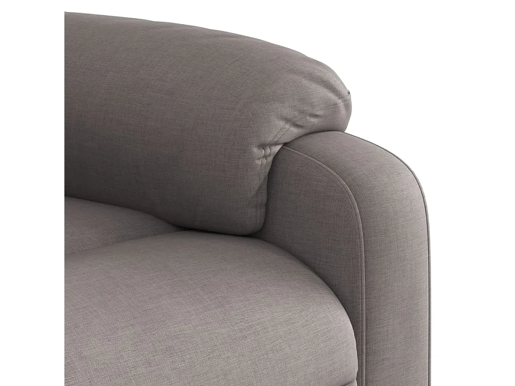 Fauteuil inclinable massant Taupe Tissu