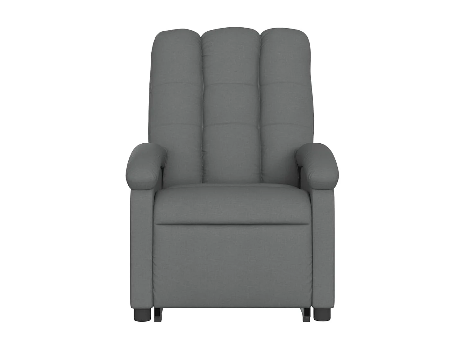 Fauteuil inclinable massant électrique Gris foncé Tissu
