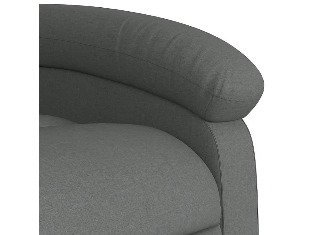 Fauteuil inclinable massant électrique Gris foncé Tissu