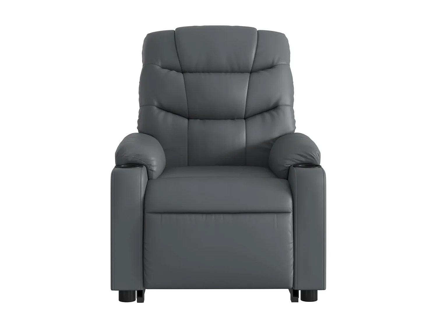 Fauteuil inclinable massant Gris Similicuir