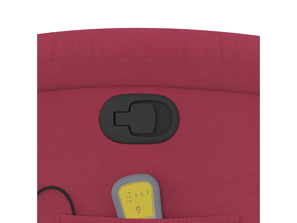 Fauteuil massant inclinable rouge bordeaux velours