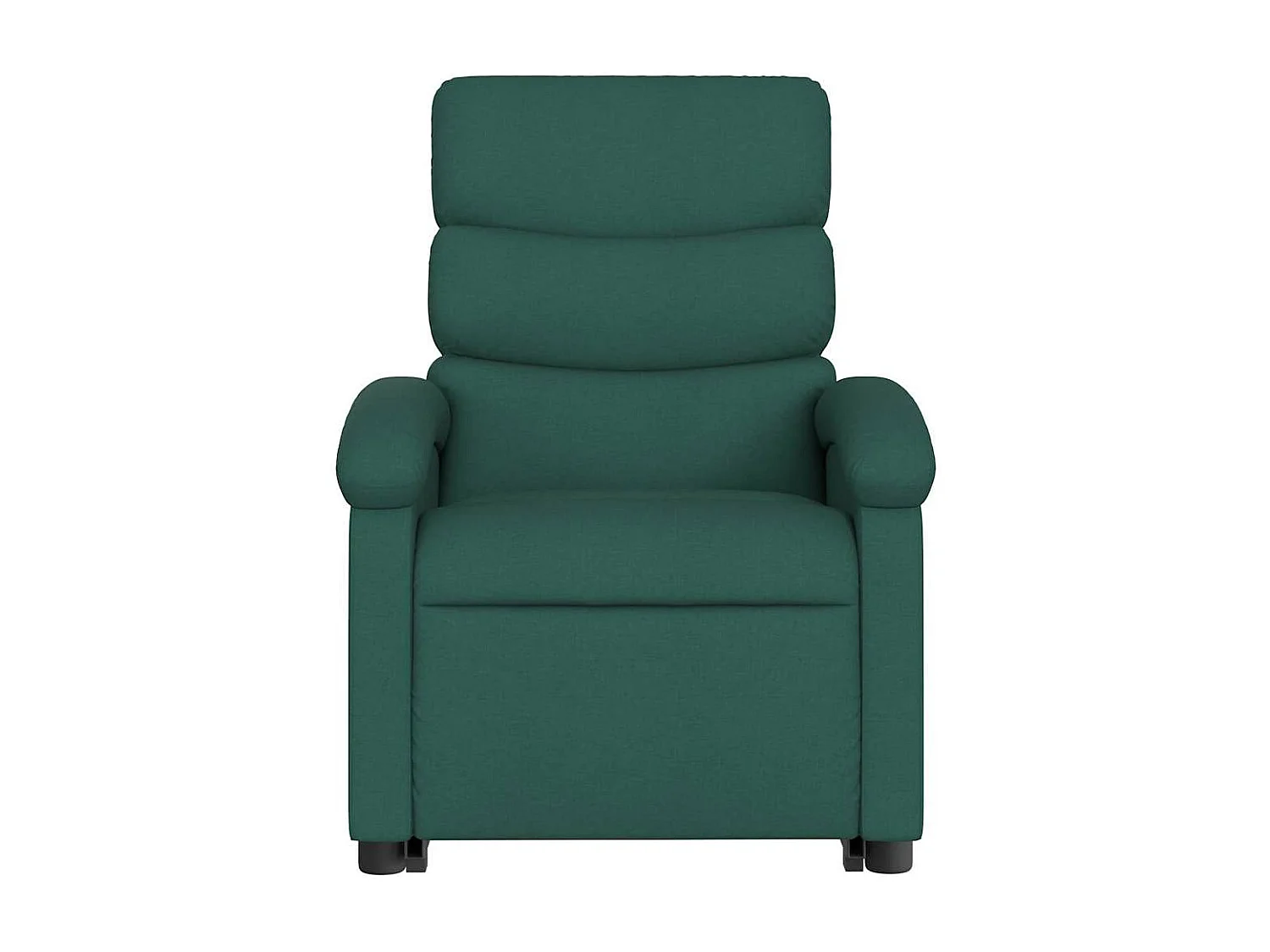 Fauteuil inclinable massant Vert foncé Tissu