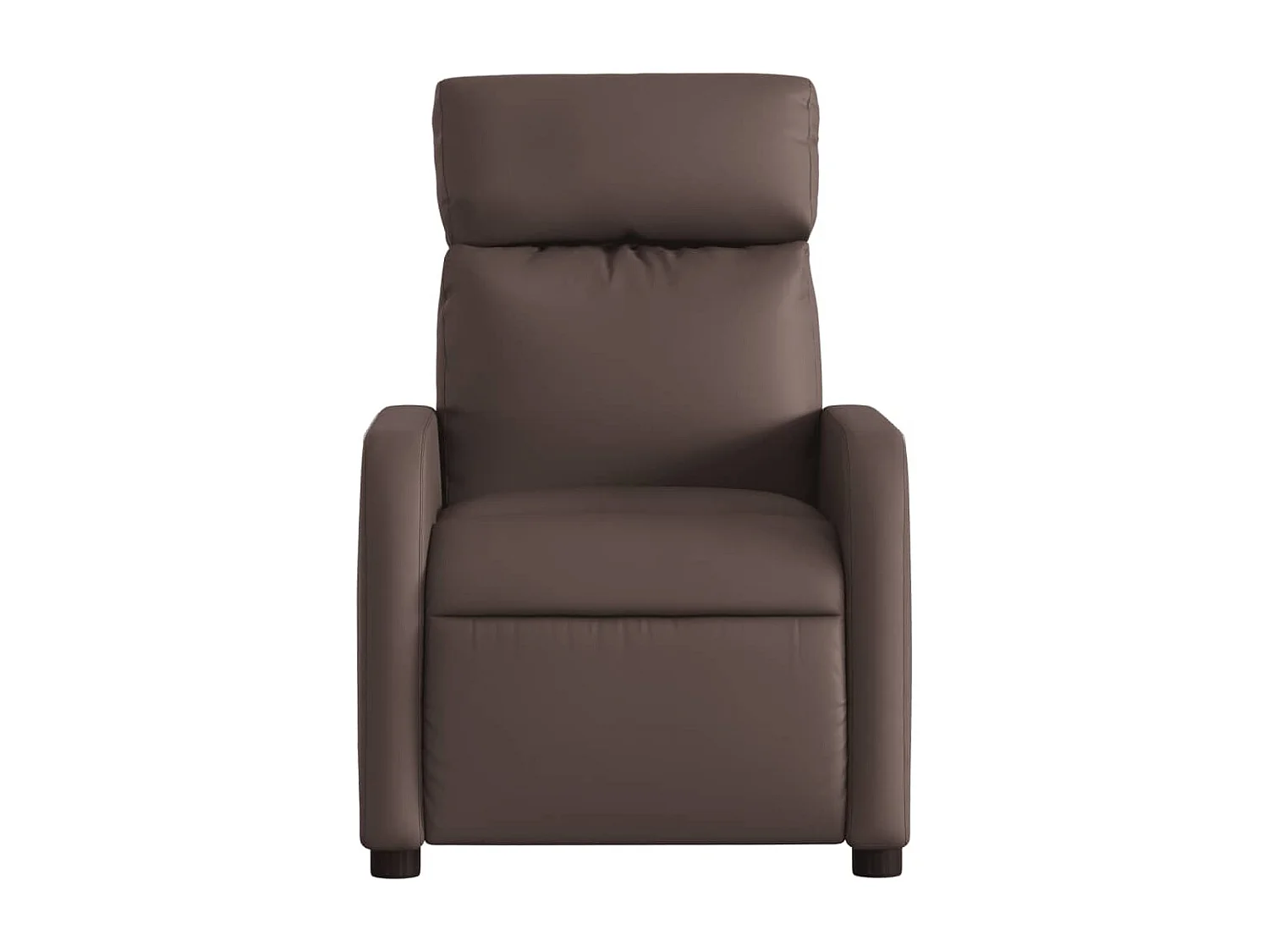 Fauteuil massant inclinable Marron Similicuir