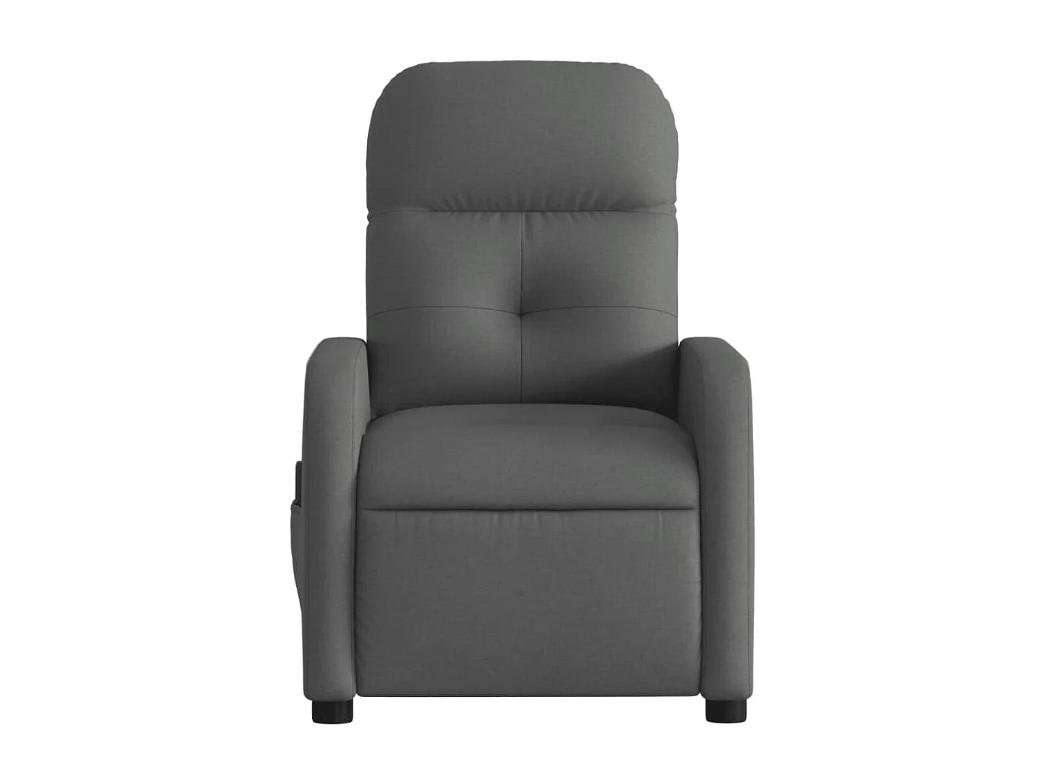 Fauteuil inclinable massant électrique gris foncé tissu