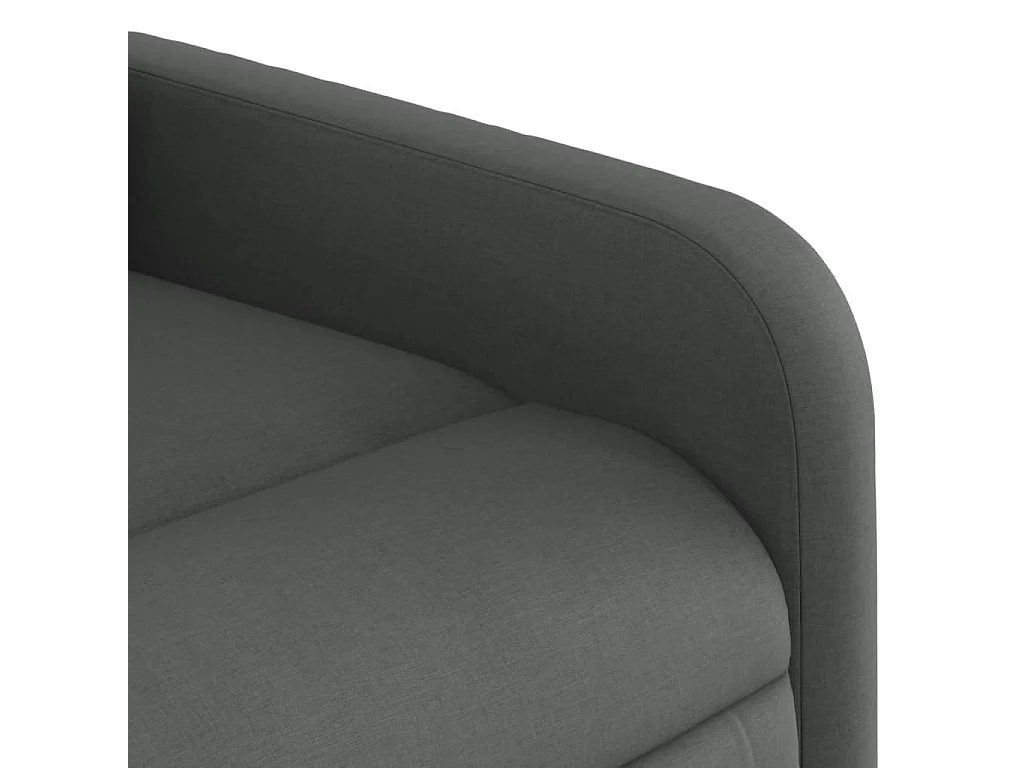 Fauteuil inclinable massant électrique gris foncé tissu