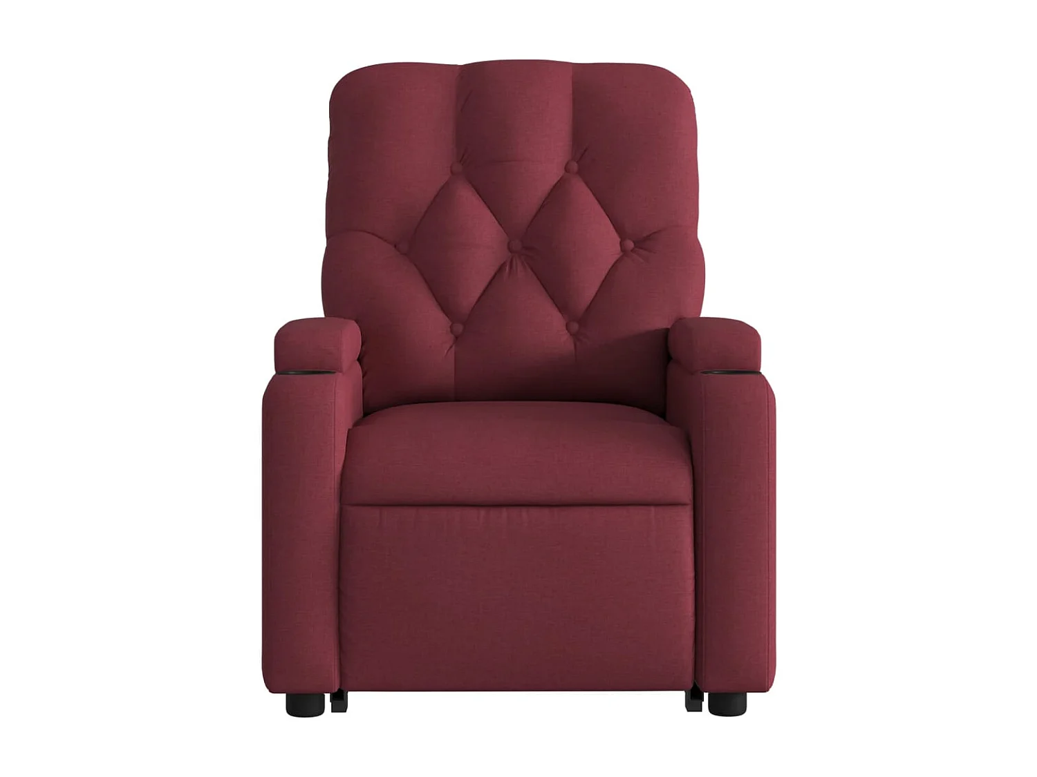 Fauteuil inclinable massant électrique Rouge bordeaux Tissu