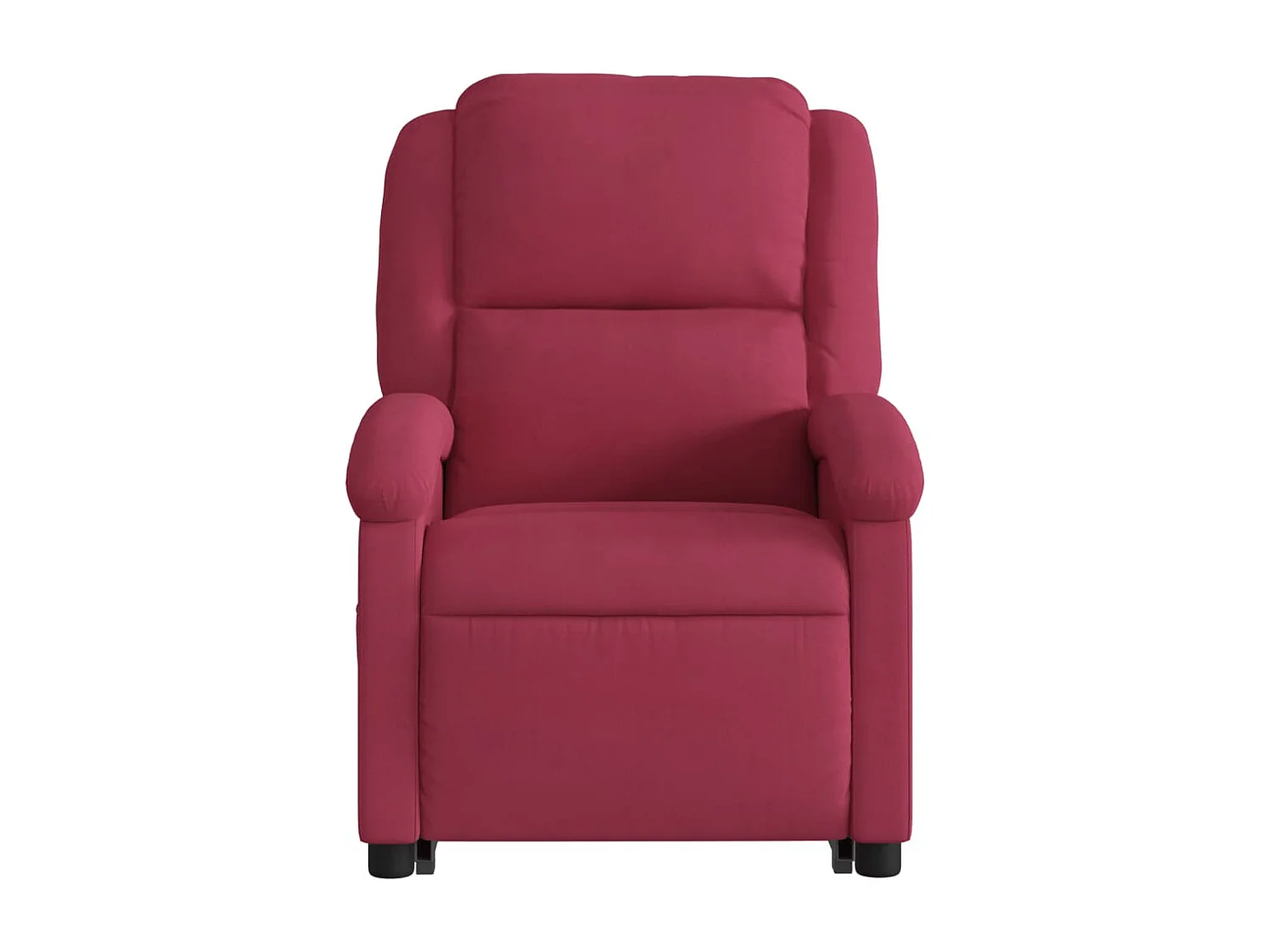 Fauteuil inclinable massant électrique rouge bordeaux