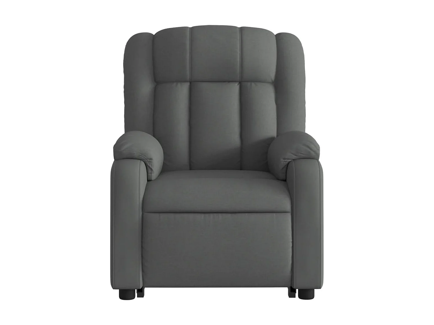 Fauteuil massant inclinable Gris foncé Tissu