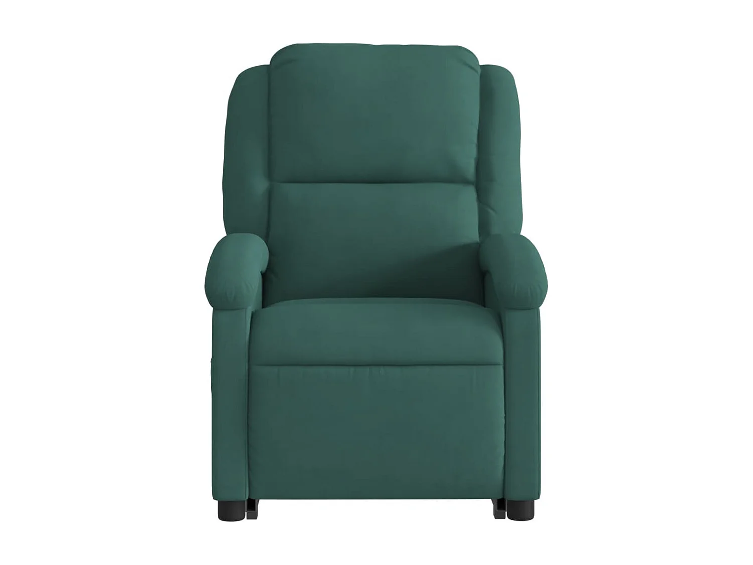 Sillón masaje reclinable elevable terciopelo verde oscuro