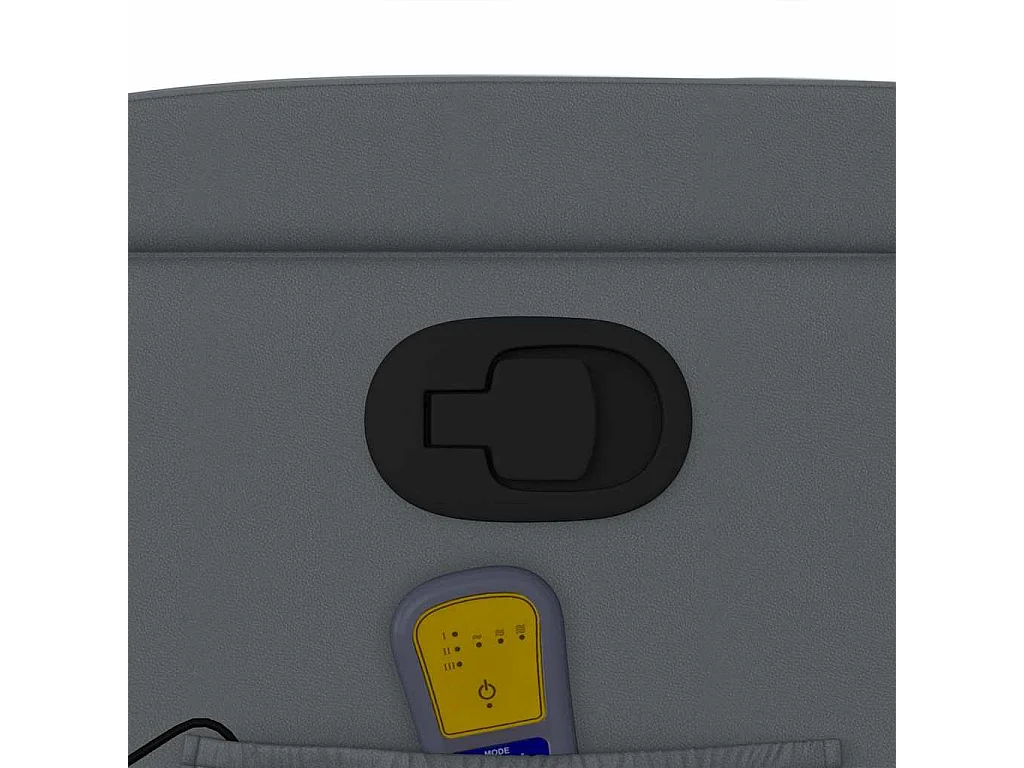 Fauteuil massant inclinable Gris Similicuir