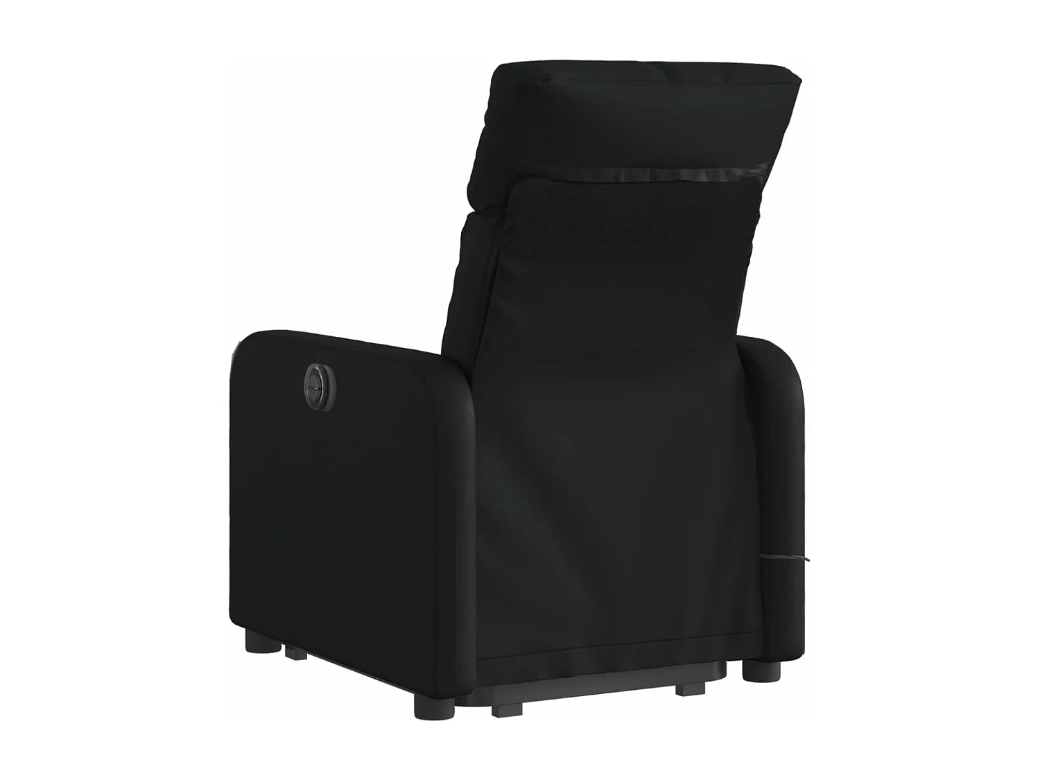 Fauteuil inclinable massant Noir Similicuir