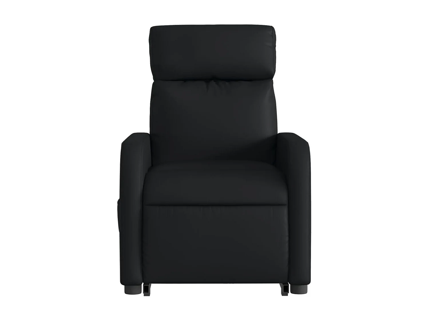 Fauteuil inclinable massant Noir Similicuir