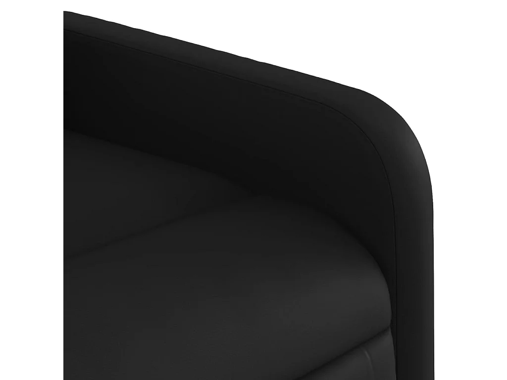 Fauteuil inclinable massant Noir Similicuir