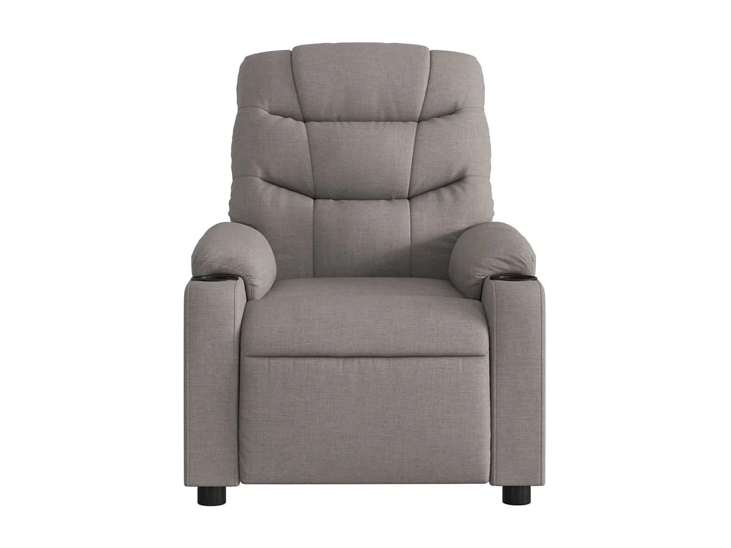 Fauteuil massant inclinable électrique Taupe Tissu