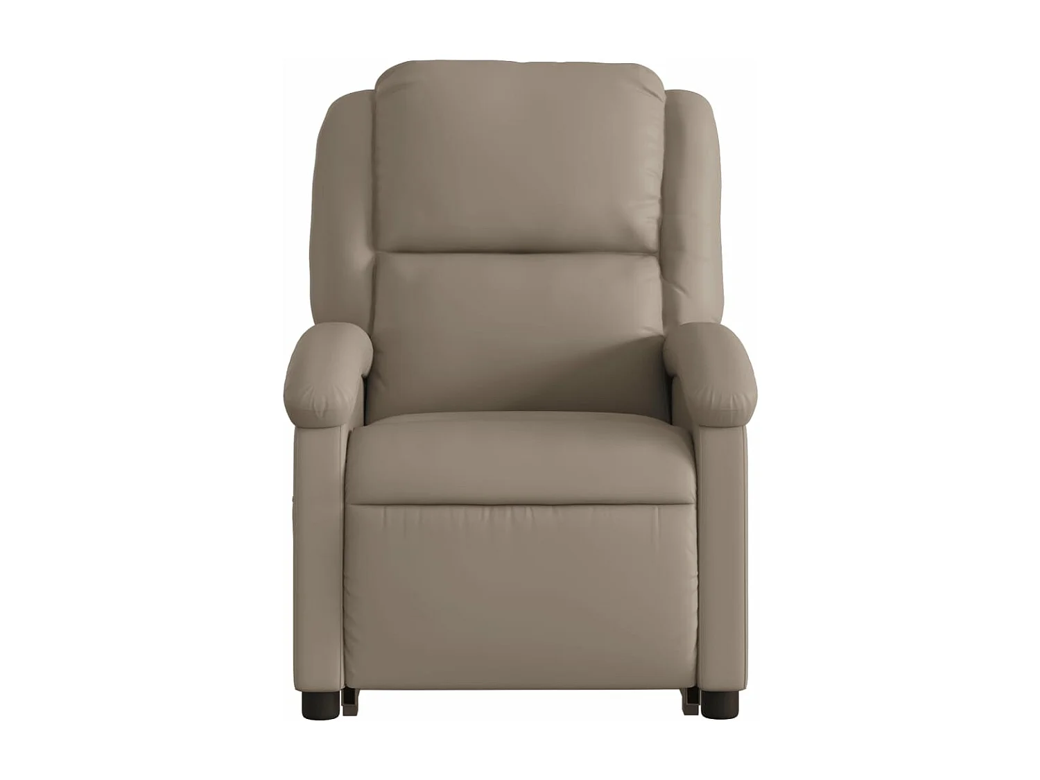 Fauteuil inclinable massant électrique cappuccino similicuir
