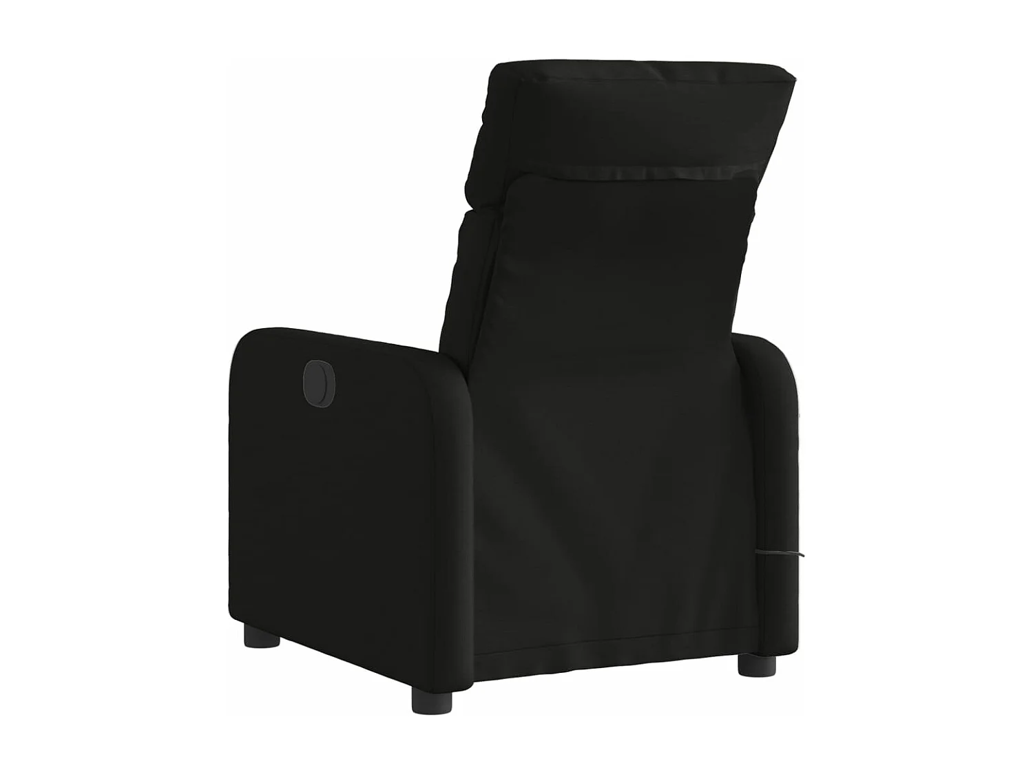Fauteuil massant inclinable électrique Noir Tissu
