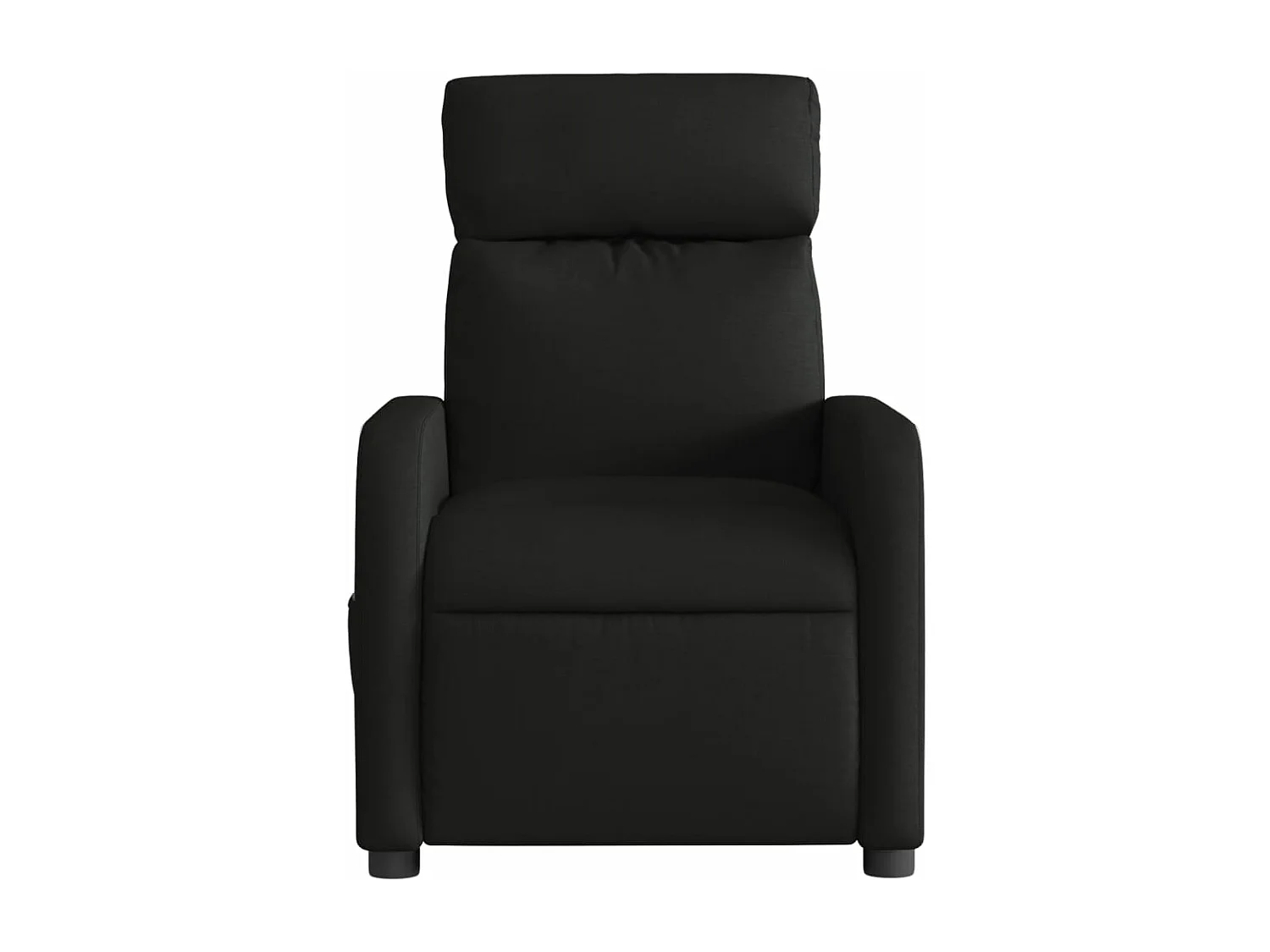Fauteuil massant inclinable électrique Noir Tissu