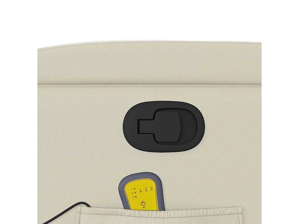 Massagestoel verstelbaar kunstleer crème