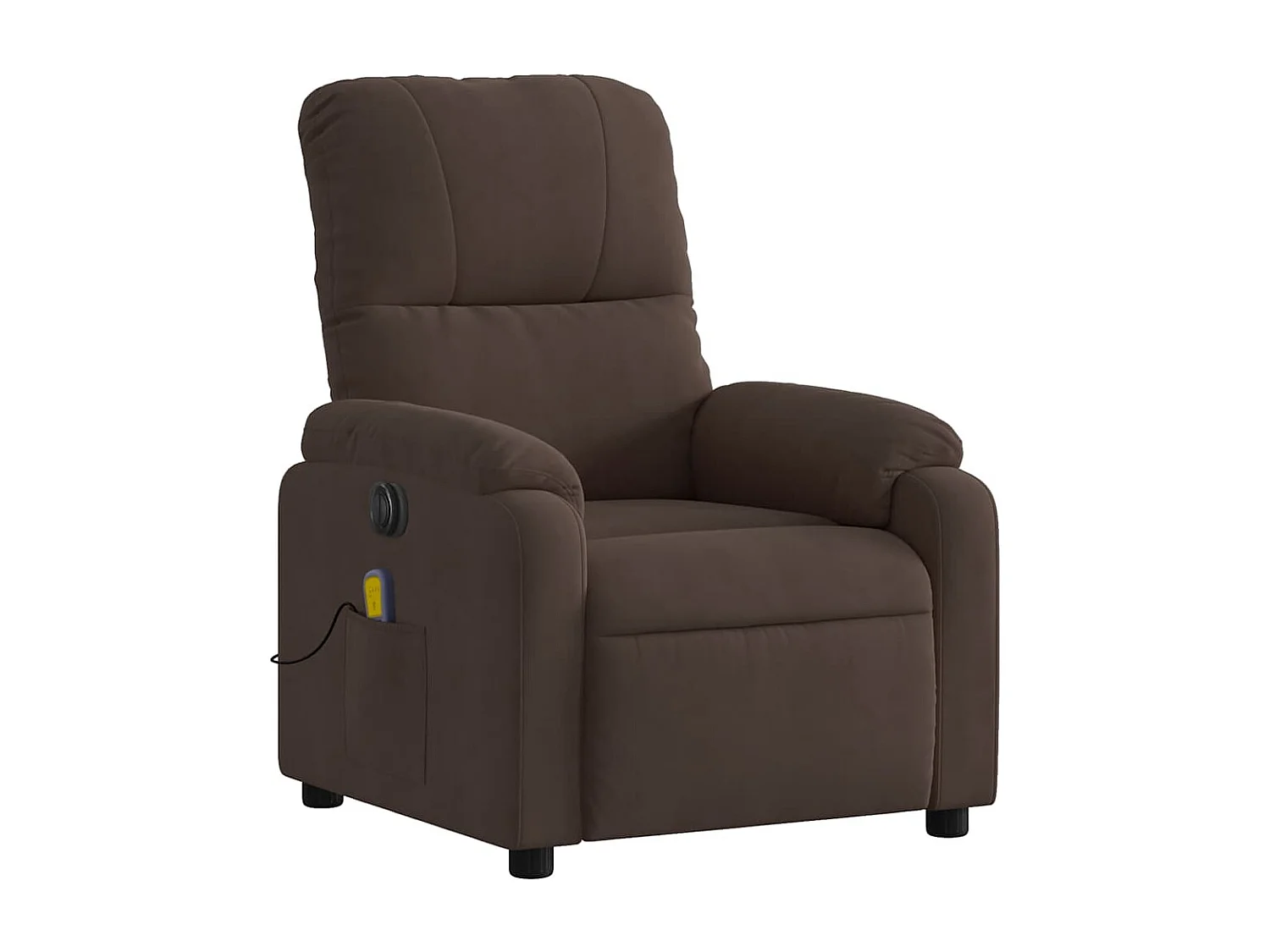 Fauteuil inclinable massant électrique marron