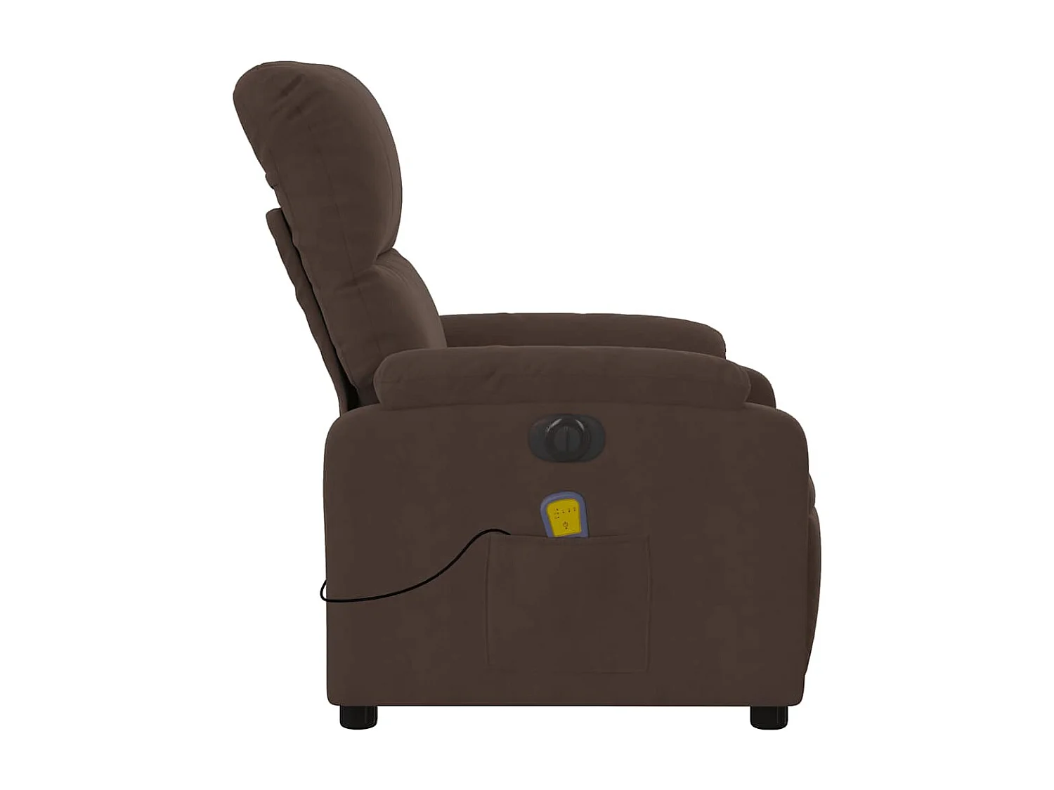 Fauteuil inclinable massant électrique marron