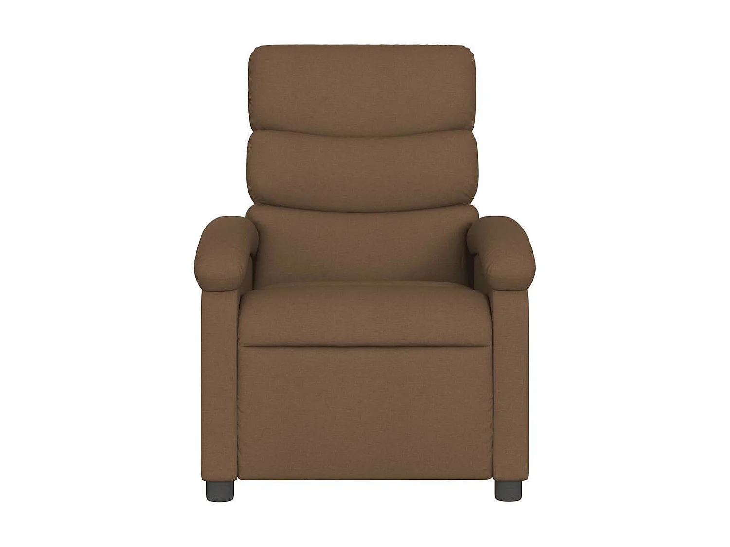 Fauteuil massant inclinable Marron Tissu