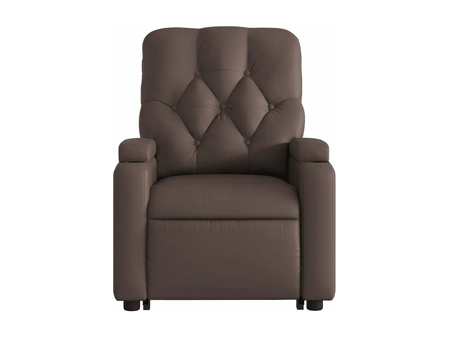 Fauteuil inclinable massant électrique marron similicuir