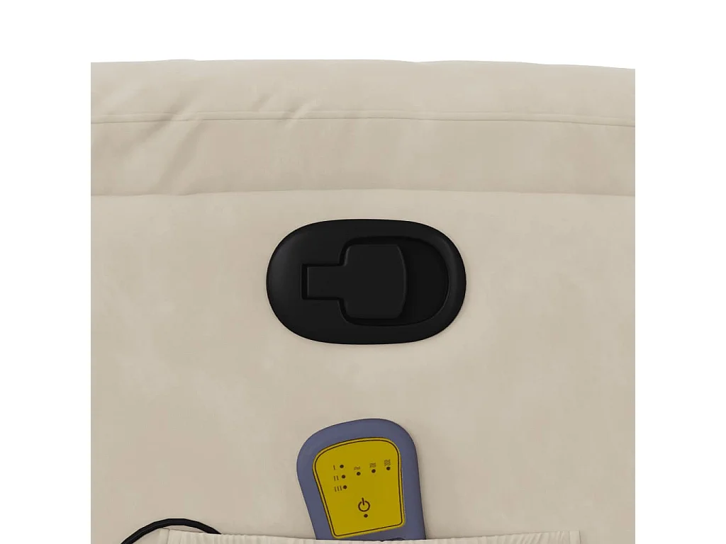 Massagestoel microvezelstof beige