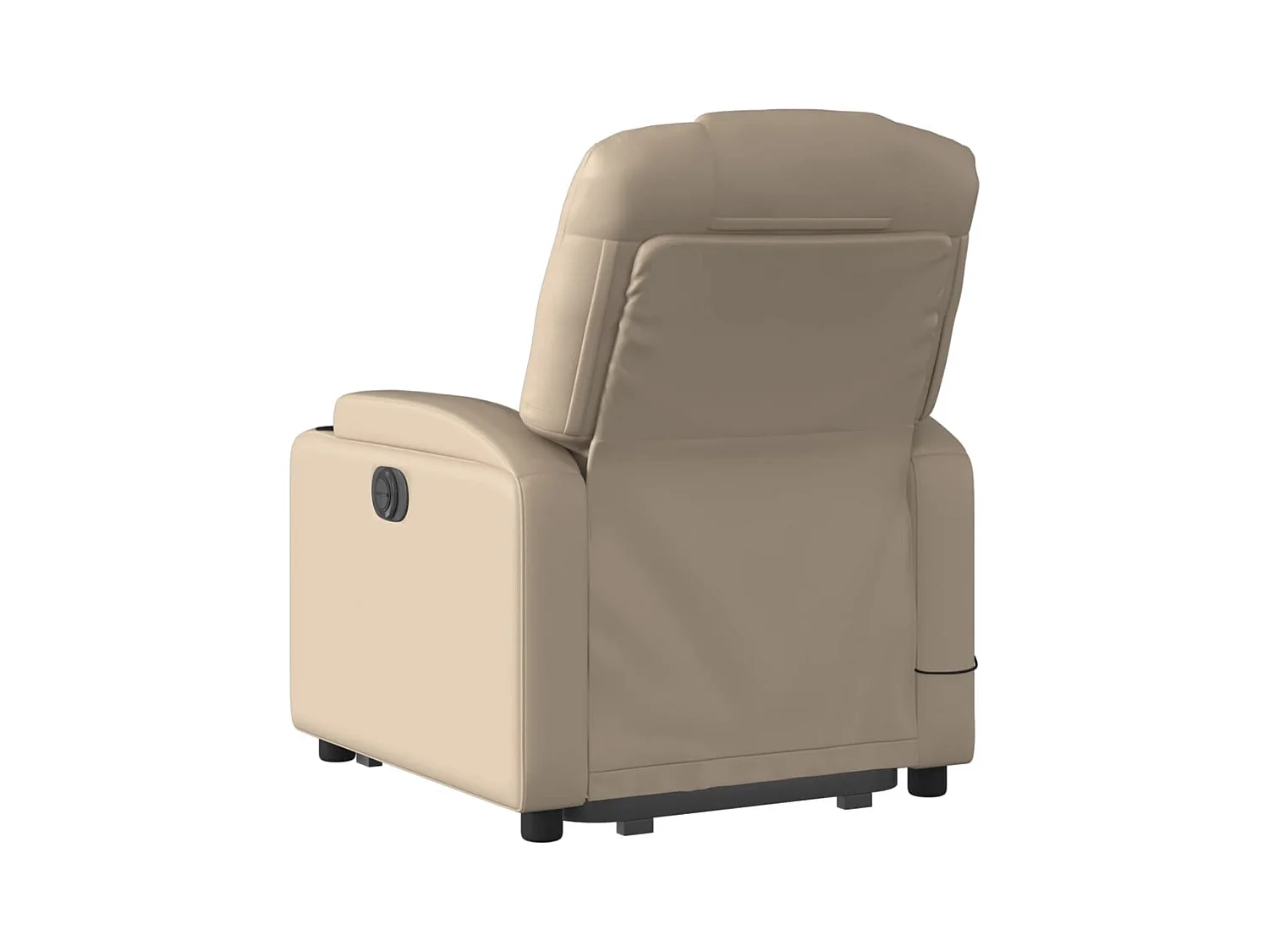 Fauteuil inclinable massant électrique cappuccino similicuir
