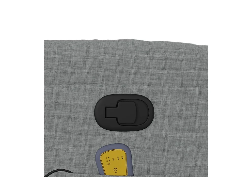 Fauteuil massant inclinable Gris clair Tissu