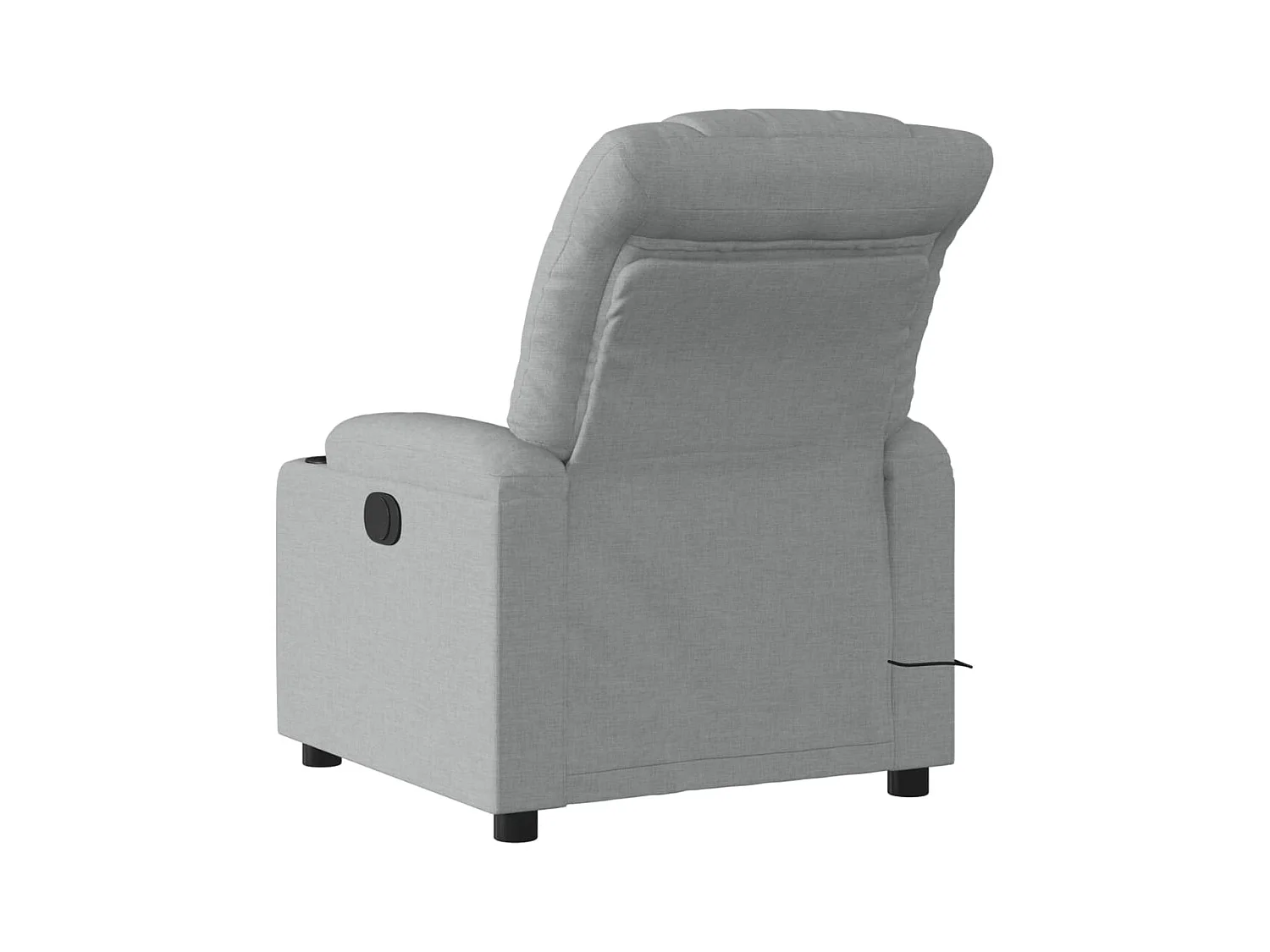 Fauteuil massant inclinable Gris clair Tissu