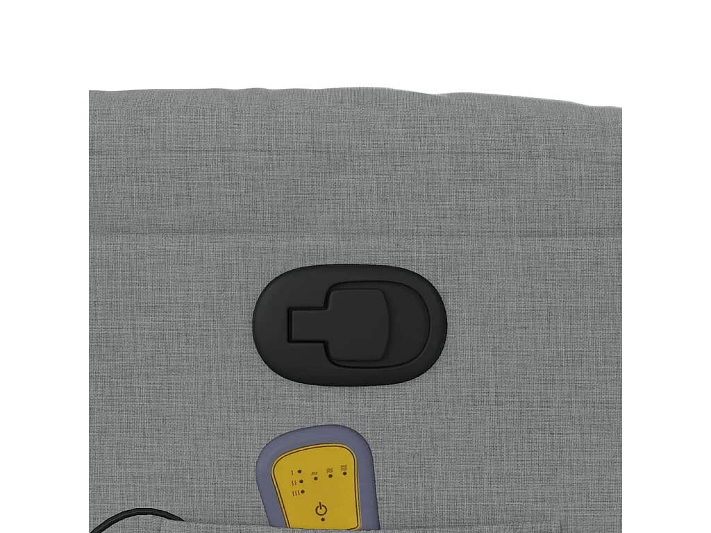 Fauteuil massant inclinable Gris clair Tissu