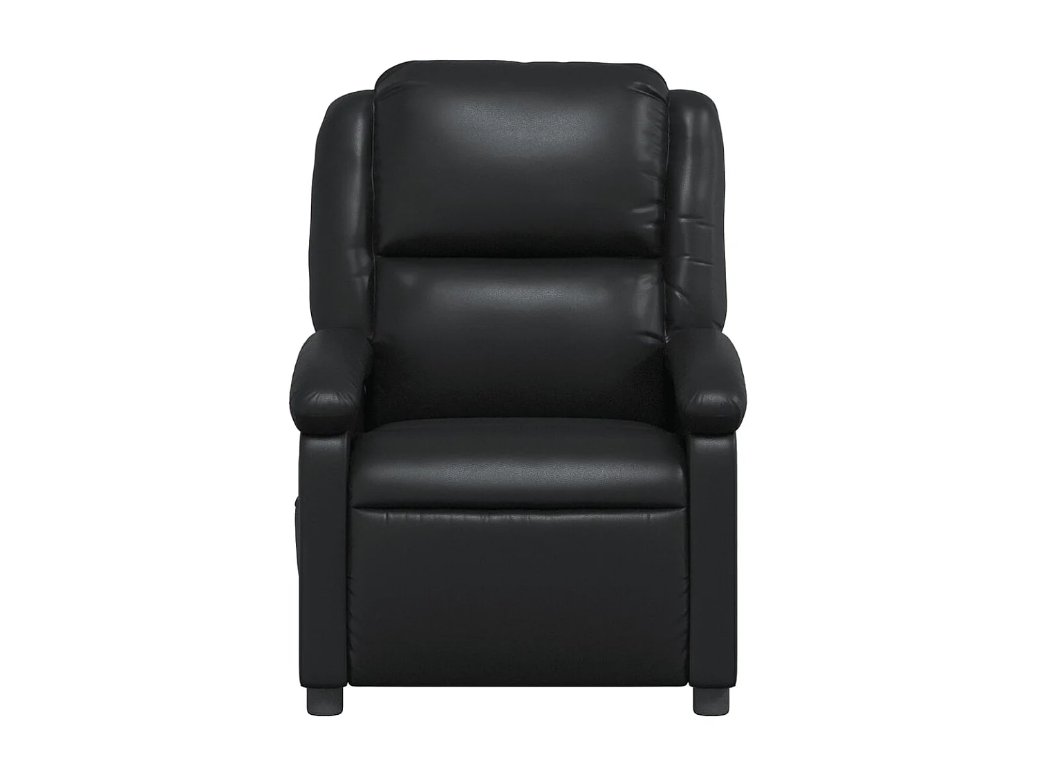 Fauteuil massant inclinable Noir Similicuir
