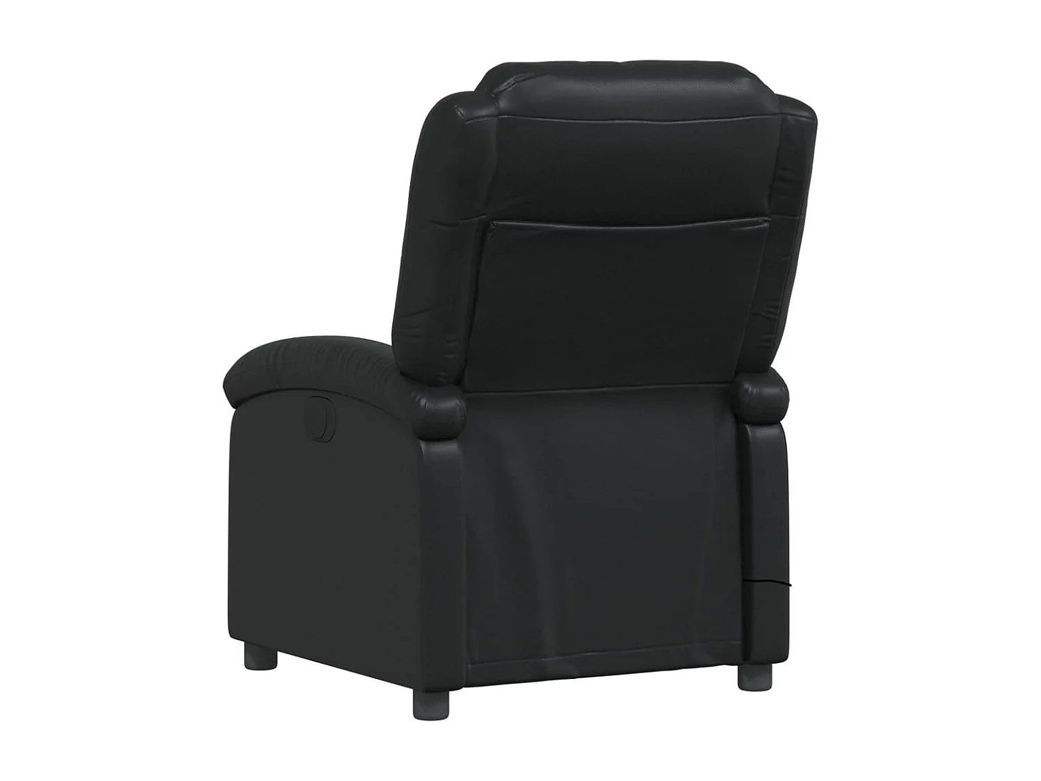 Fauteuil massant inclinable Noir Similicuir