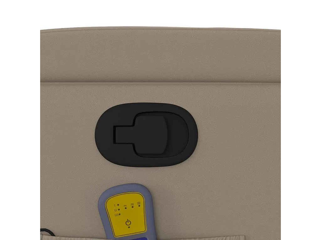 Massagestoel verstelbaar kunstleer cappuccinokleurig