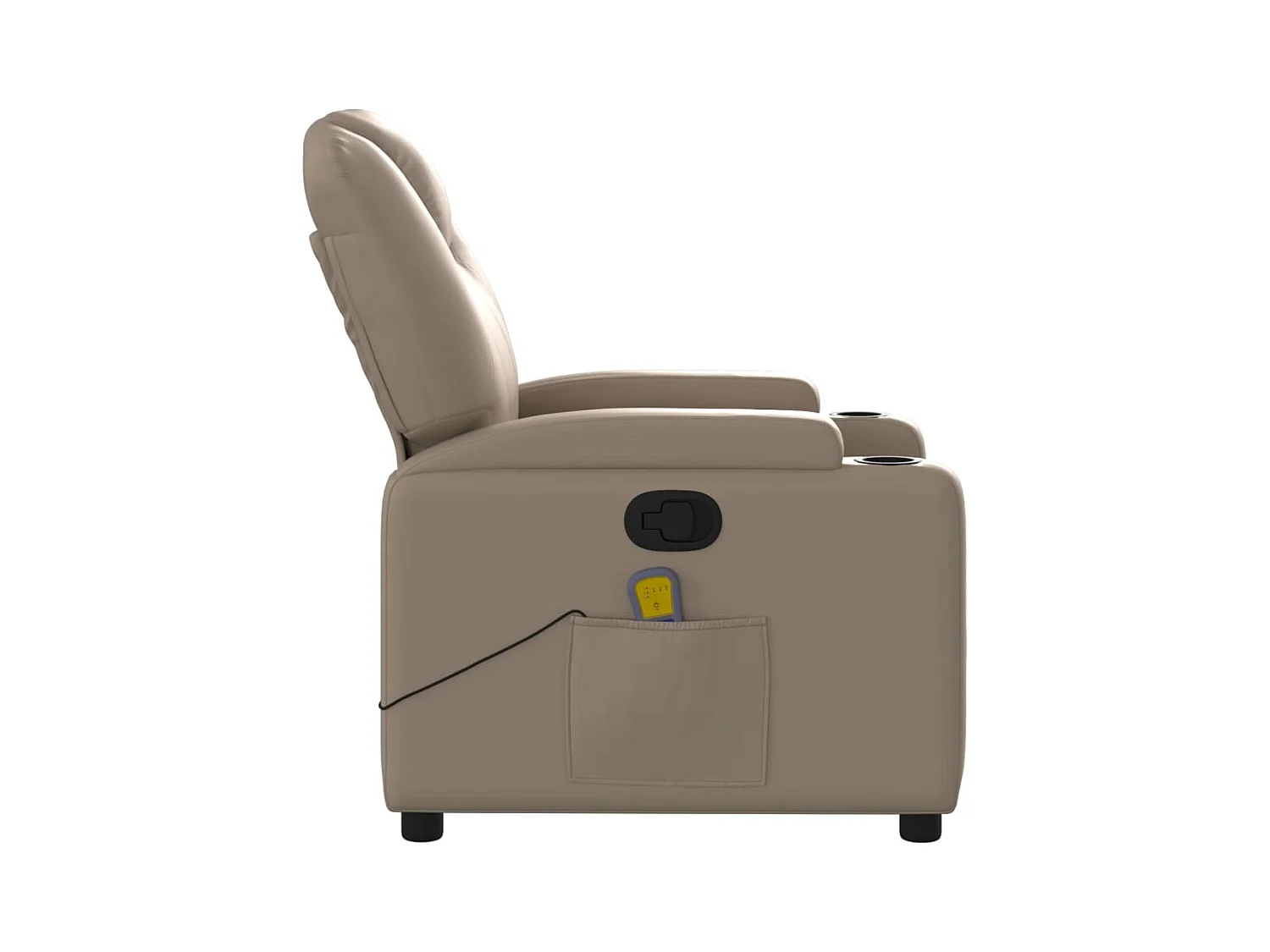 Fauteuil massant inclinable Cappuccino Similicuir