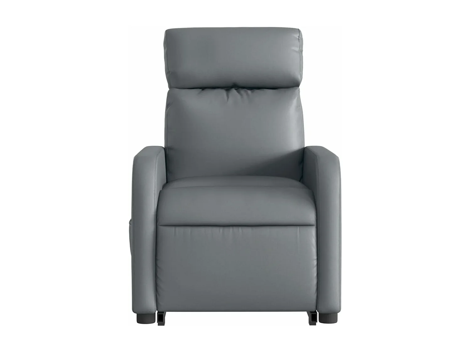 Fauteuil inclinable massant Gris Similicuir